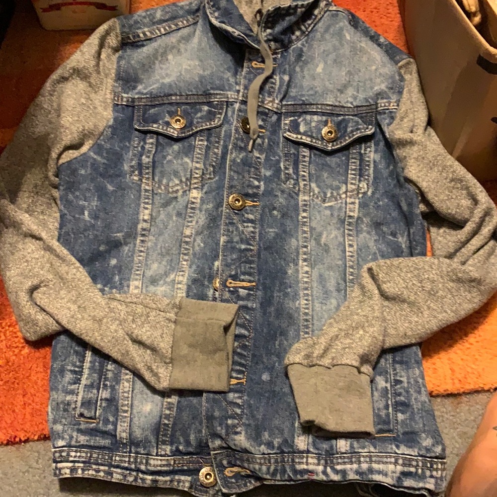 Carbon size M Jean and sweat shirt jacket with hood